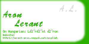 aron lerant business card